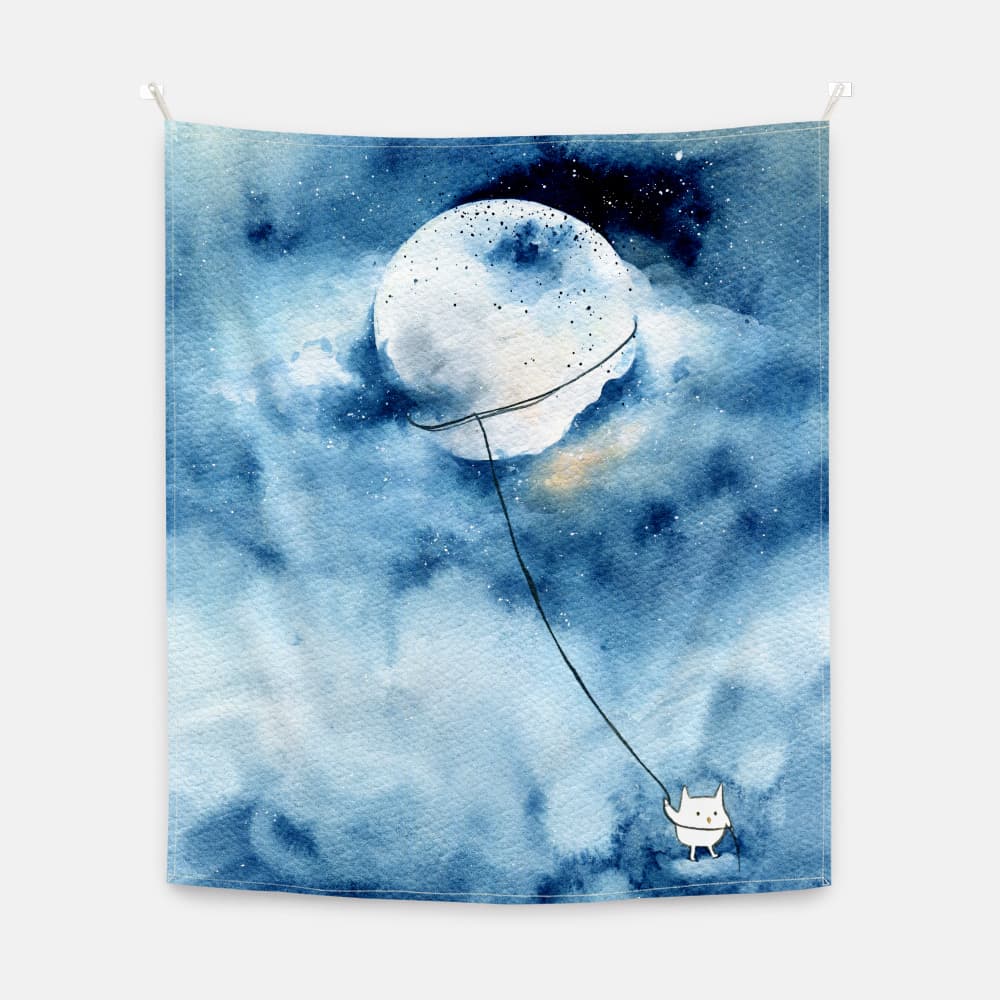 달 납치하기 패브릭 포스터 이미지