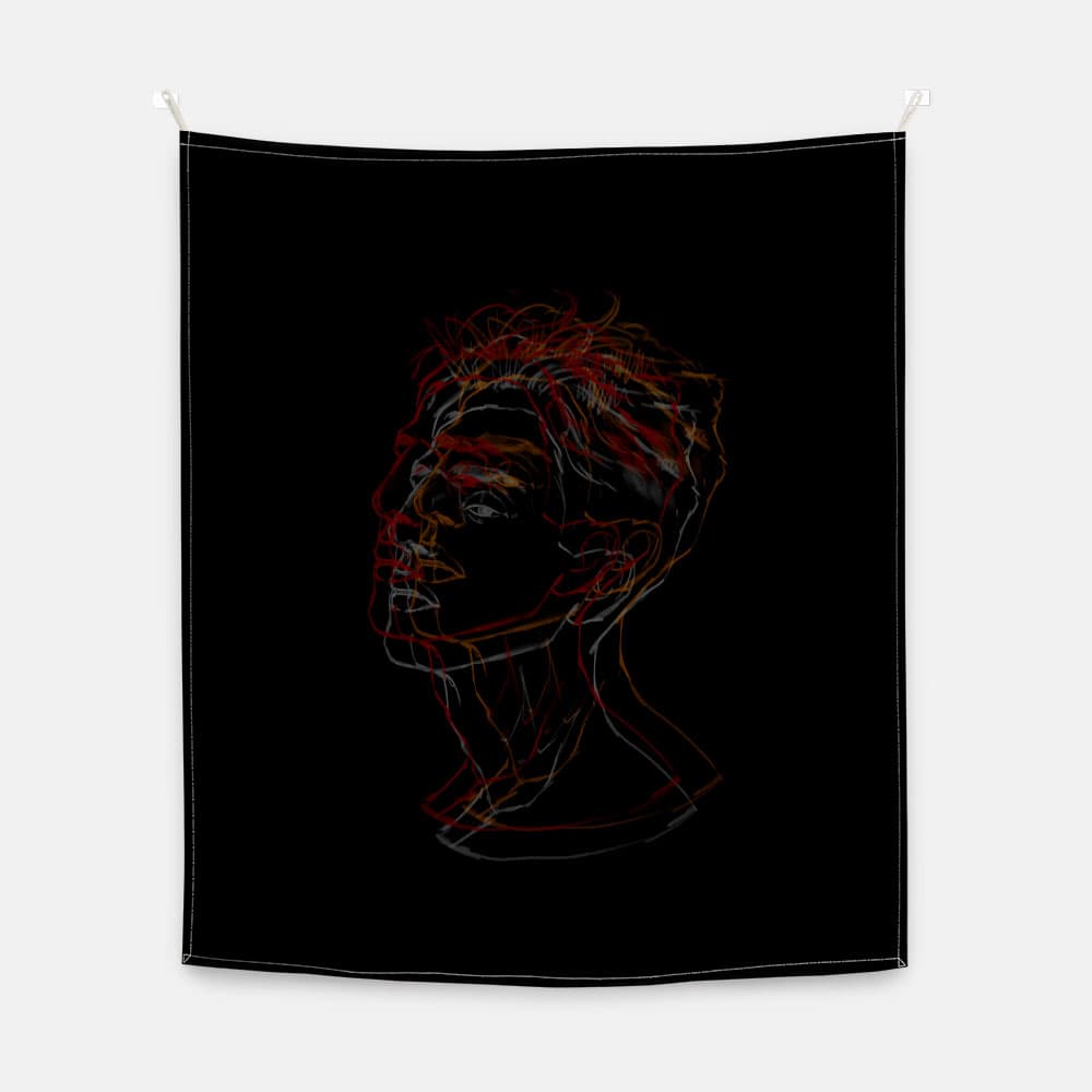 굴레 블랙 패브릭 포스터 대형 이미지