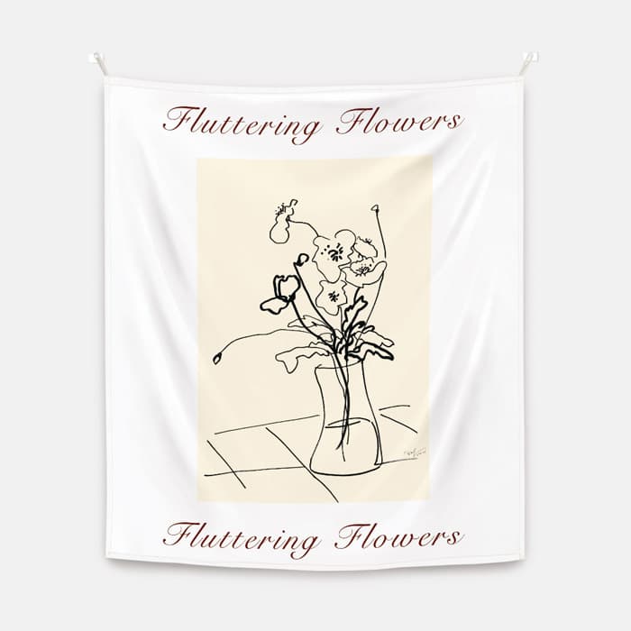 Fluttering Flowers1 패브릭 포스터 대형 이미지