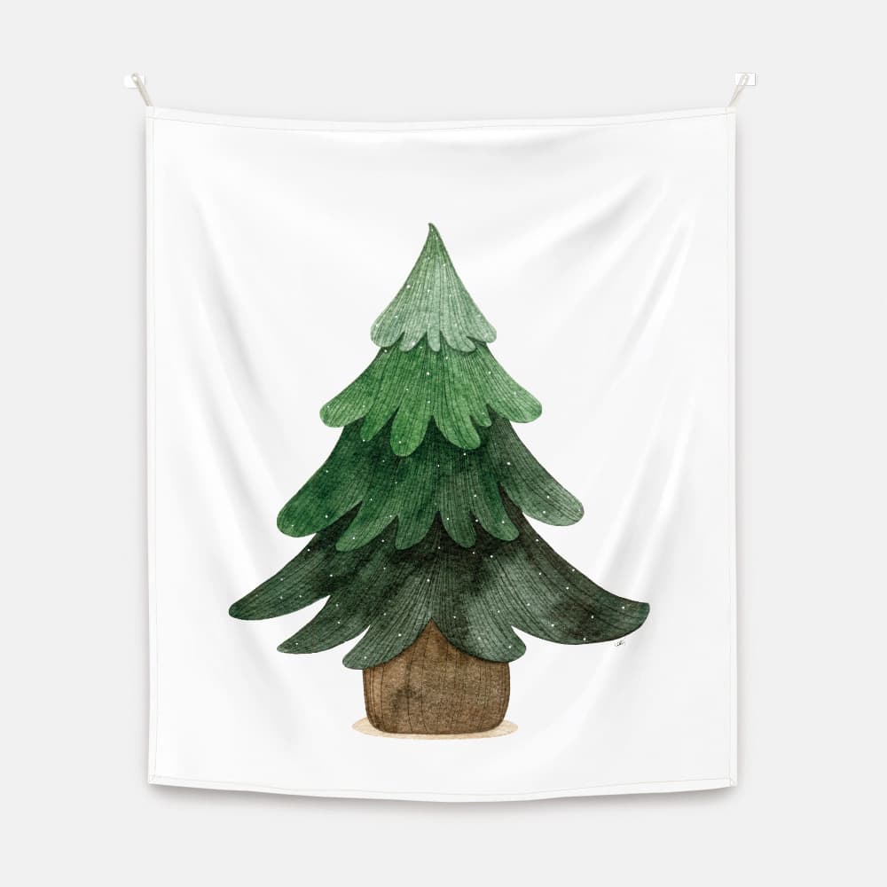 크리스마스 트리 패브릭 포스터 대형 이미지