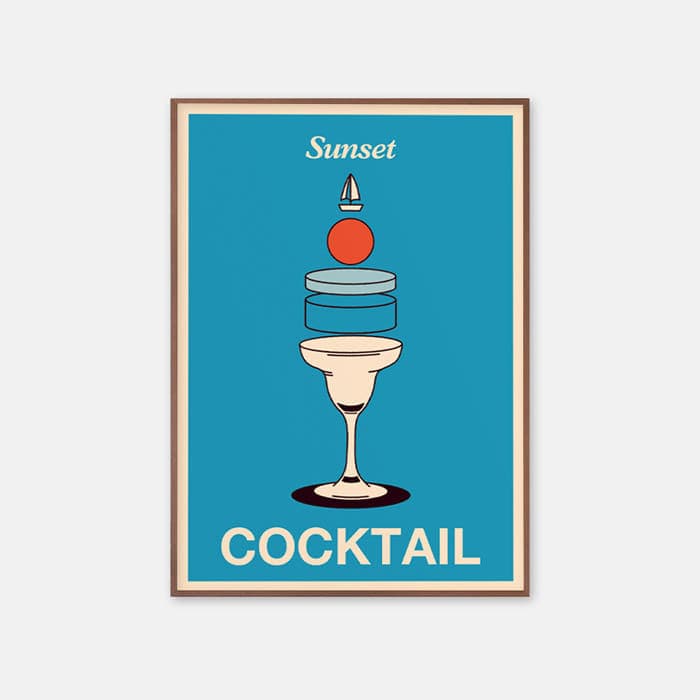 선셋 칵테일 해부도 포스터 이미지