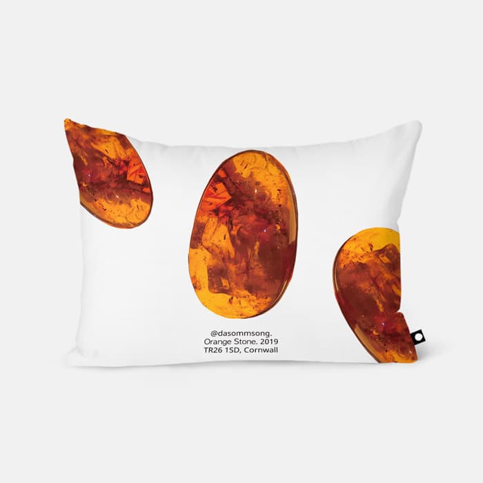 Orange Stone 베개 커버 이미지