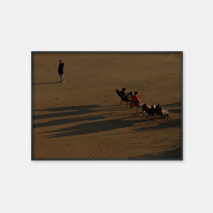 튈르리 정원, 그림자를 늘어뜨린 사람들 포스터 이미지