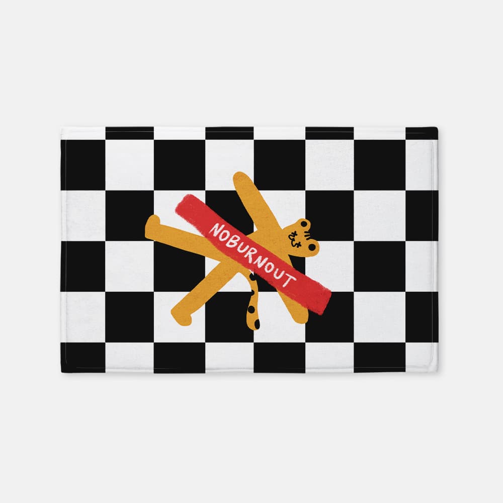 도트 치타 발매트 이미지