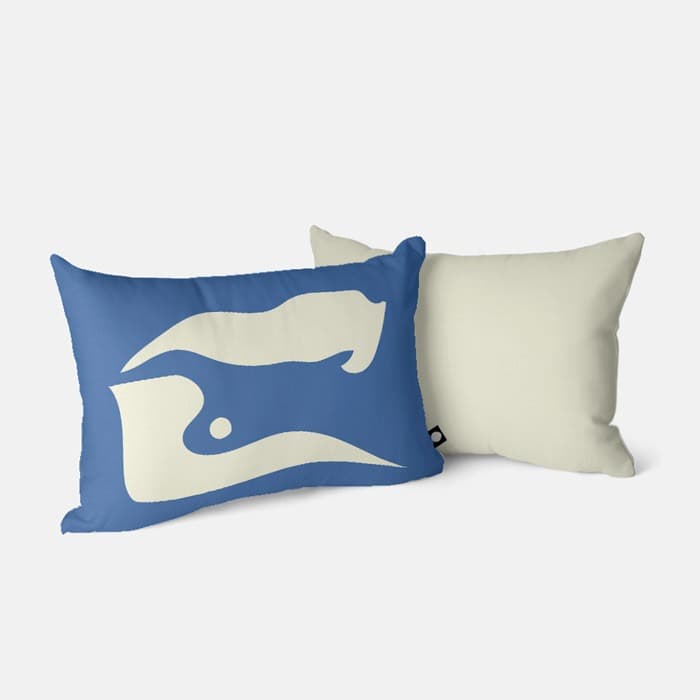 바다의 실루엣 베개 커버 이미지