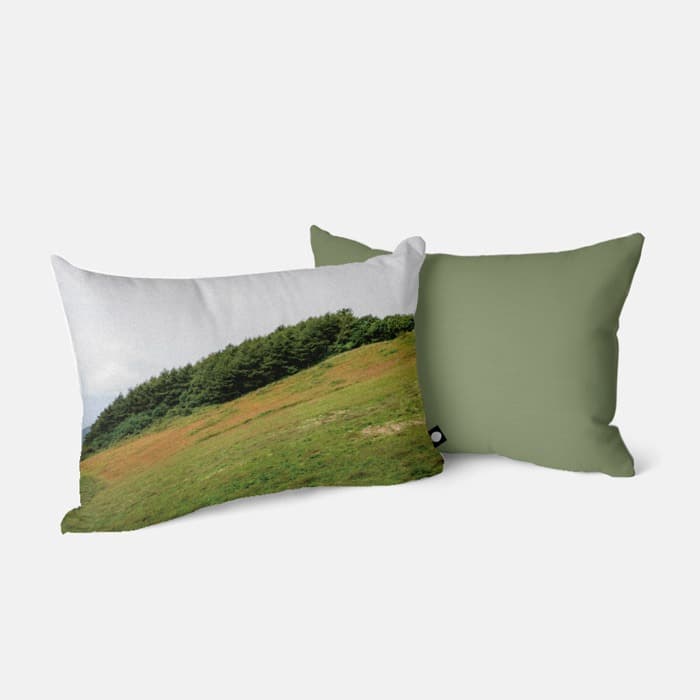 초원 위에 베개 커버 이미지