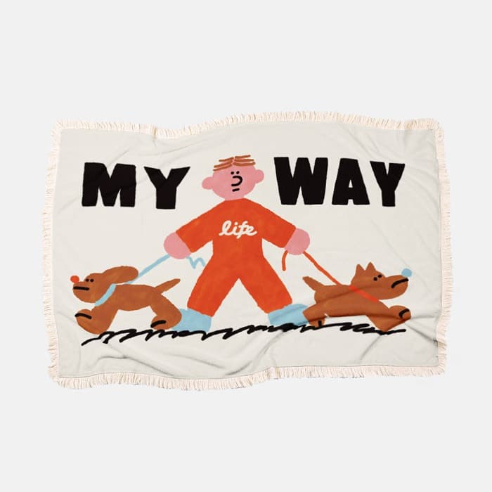 MY WAY 극세사 담요 이미지