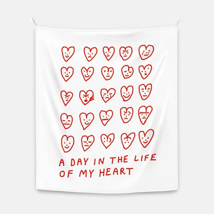 A day in the life of my heart 패브릭 포스터 대형 이미지