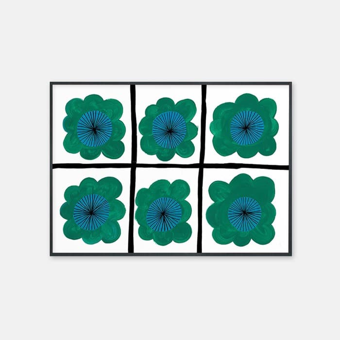 Six green flowers 포스터 이미지