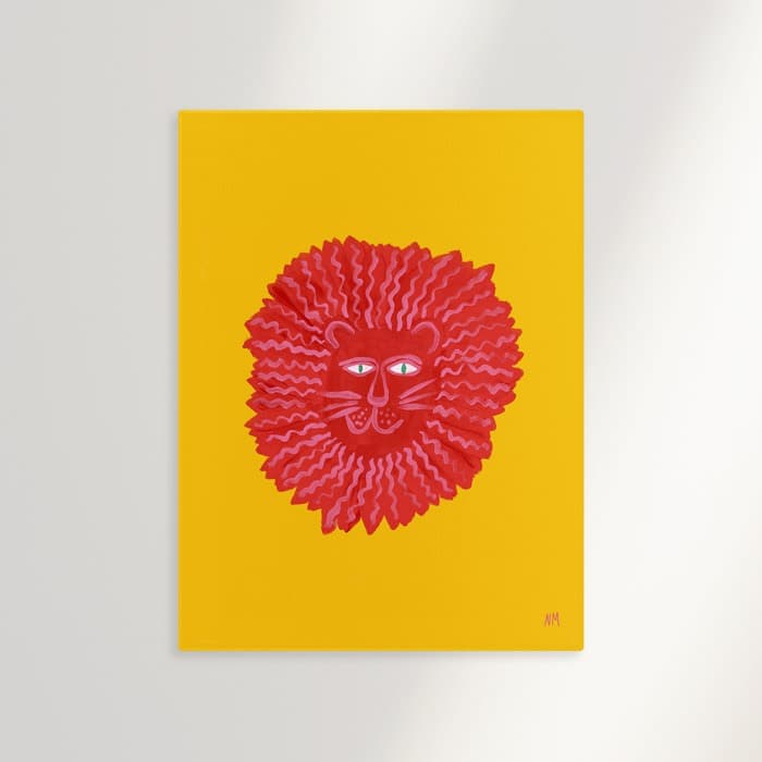 Red lion 캔버스 액자 이미지