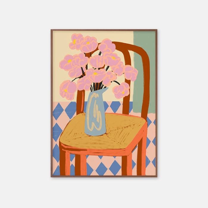FLOWERS ON A CHAIR 포스터 이미지