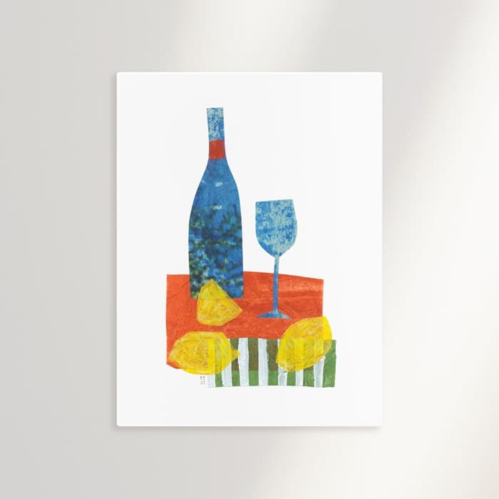 Wine and Lemons 캔버스 액자 이미지