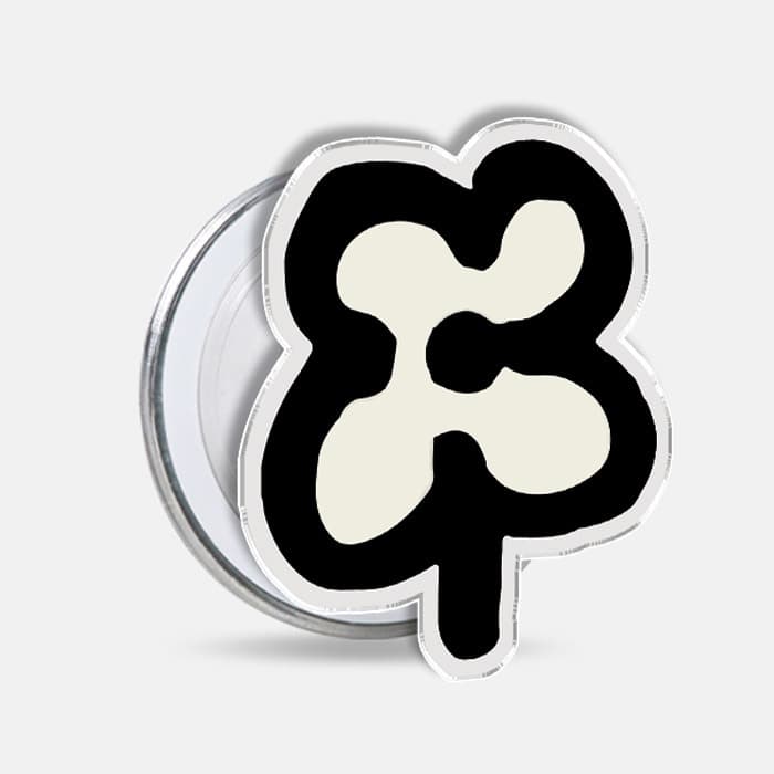 Big flowers(Black) 맥세이프 톡 이미지