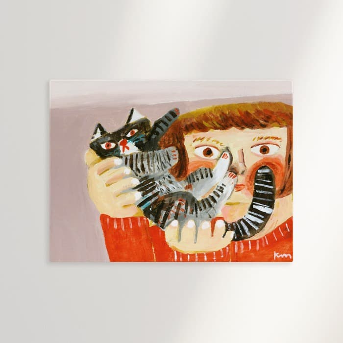 Hug time 캔버스 액자 이미지