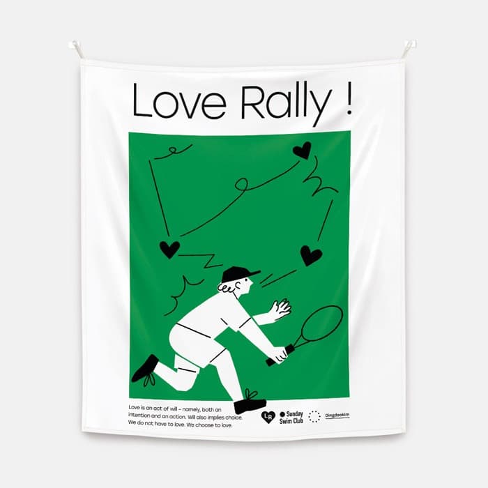 Love rally 패브릭 포스터 대형 이미지