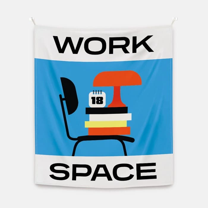 Work space 패브릭 포스터 대형 이미지