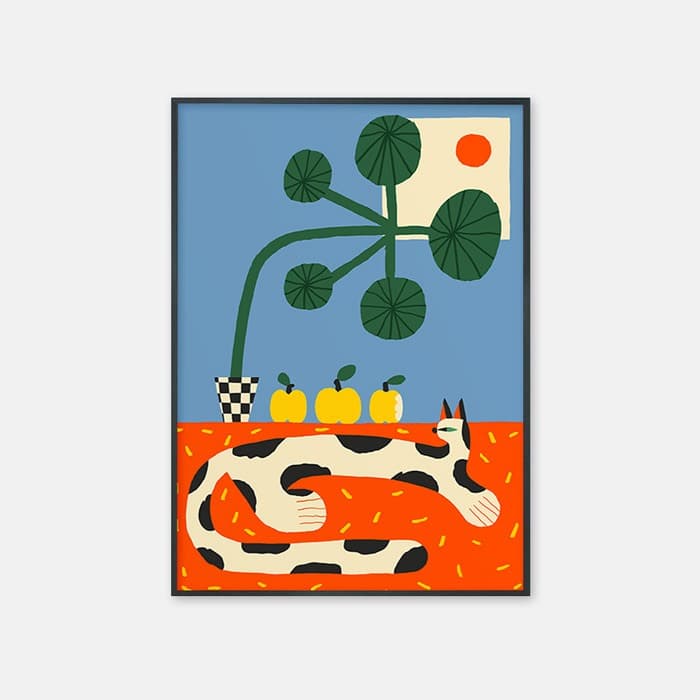 Cat and plant 포스터 이미지