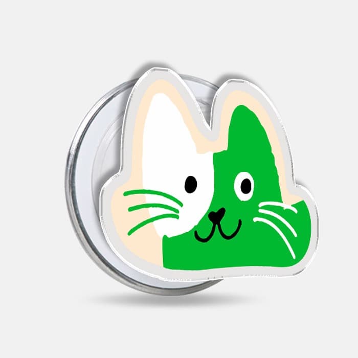 Green cat 맥세이프 톡 이미지