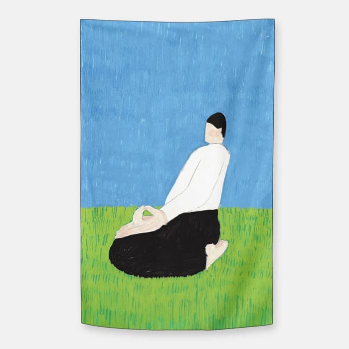 집중 쉬폰 패브릭 포스터 이미지