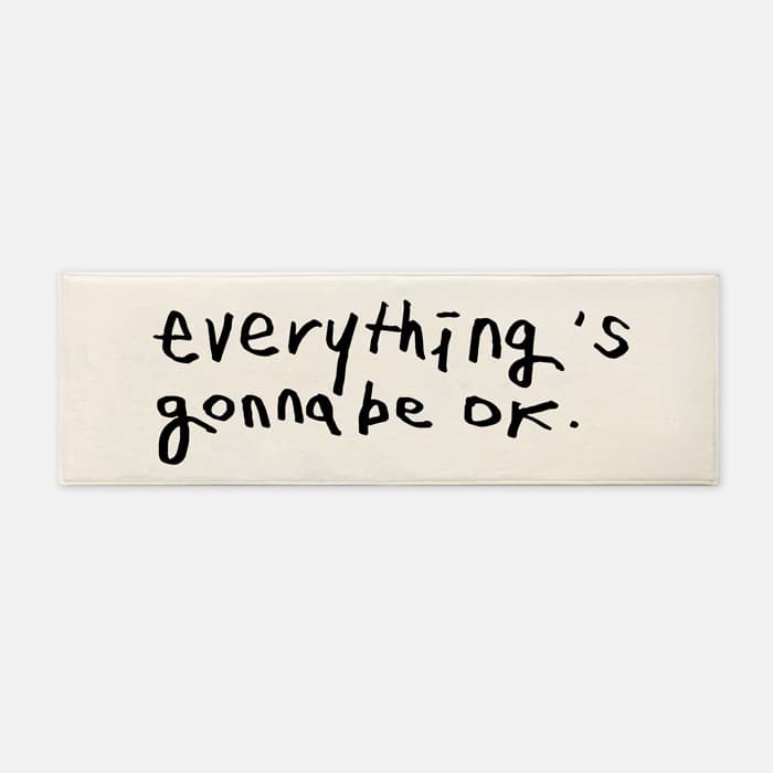 everything's gonna be ok. 주방매트 러너, 러그 이미지