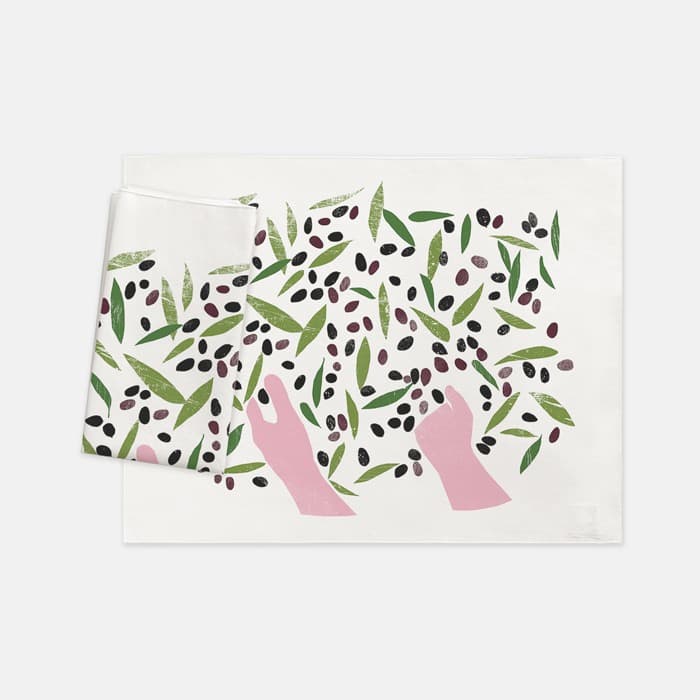 Olive Harvest 테이블매트, 키친크로스 이미지