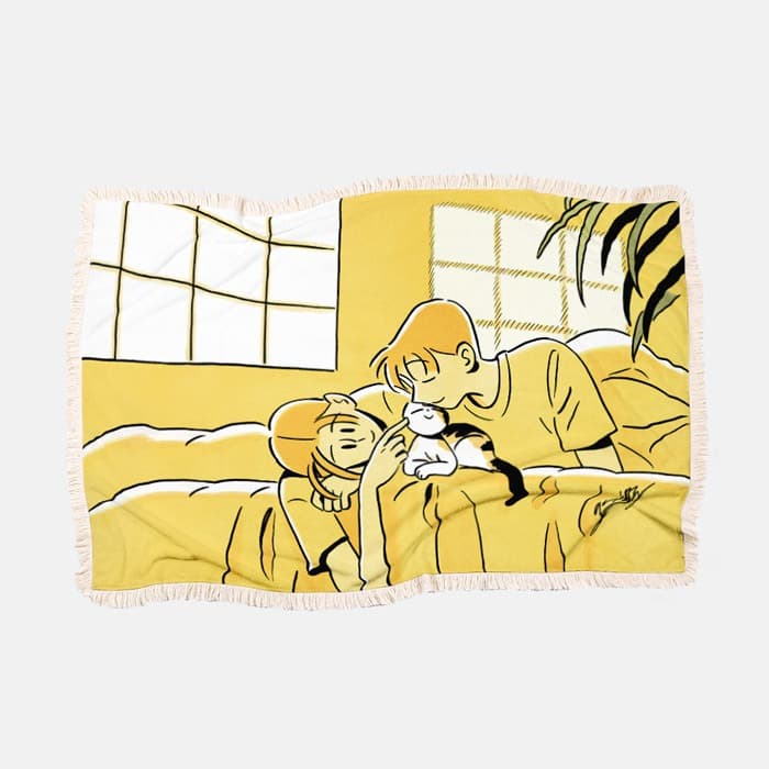 over the rainbow 극세사 담요 이미지