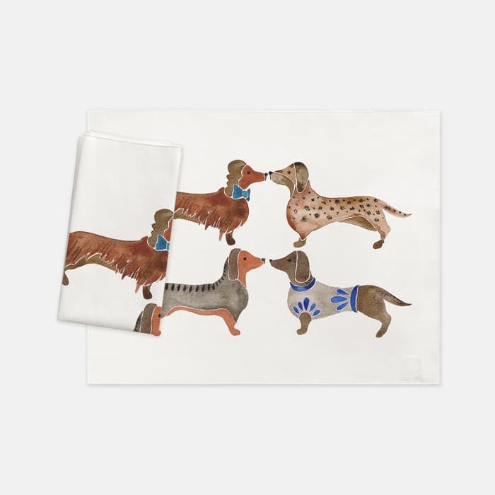 Dachshunds 테이블매트, 키친크로스 이미지