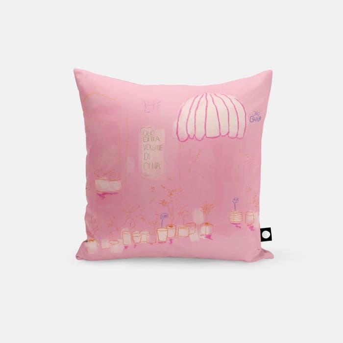 Olive Oils, Flowers and Trees 쿠션 커버 이미지