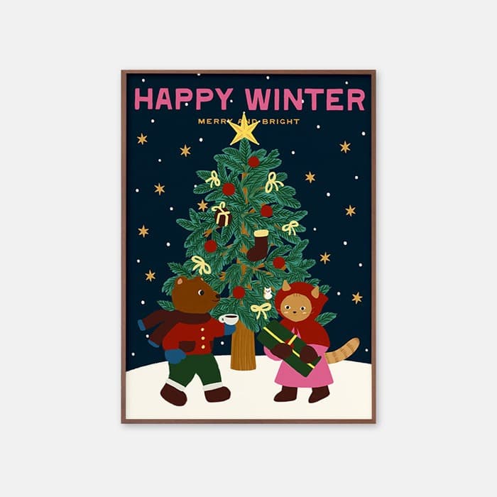 해피윈터트리 포스터 이미지