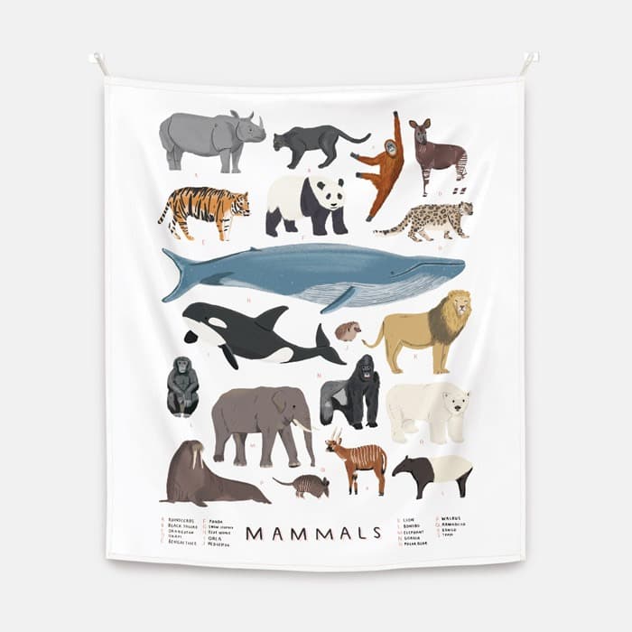 Mammals 패브릭 포스터 대형 이미지