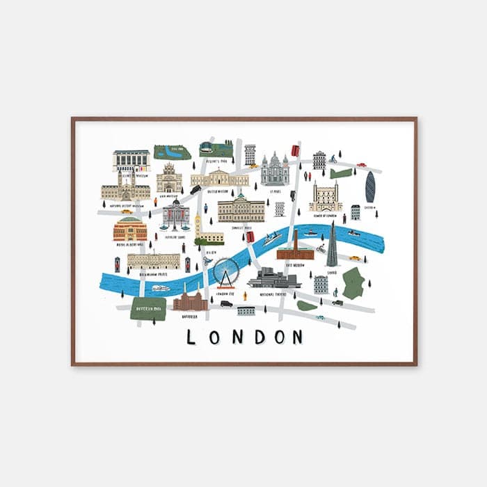 London Map 포스터 이미지
