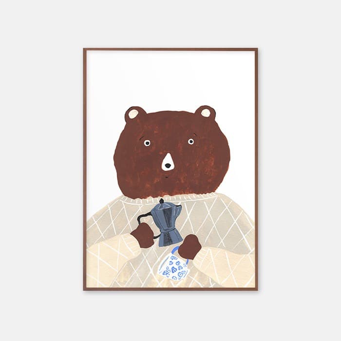 Bear with a coffee 포스터 이미지