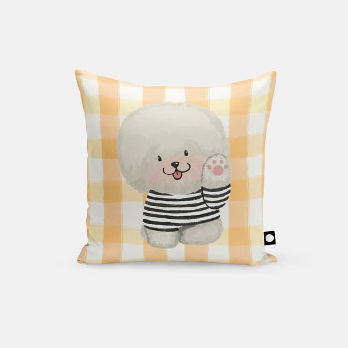 Hello Bichon 쿠션 커버 이미지