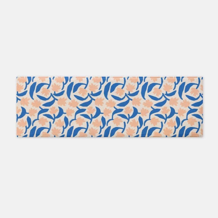 Dancing florals 주방매트 러너, 러그 이미지