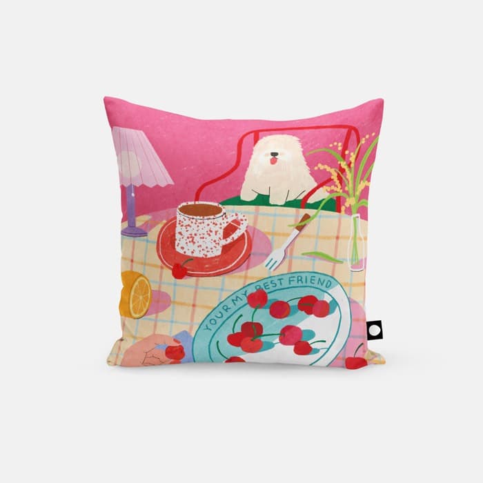 체리식탁 쿠션 커버 이미지