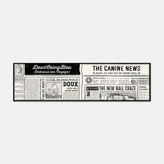 The Canine News 포스터 + 액자 세트 이미지