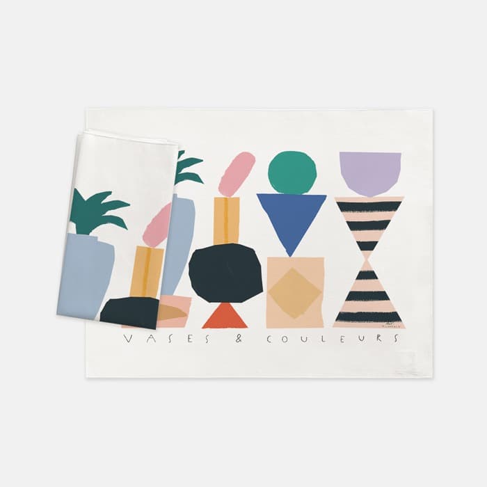 Vases and Couleurs 테이블매트, 키친크로스 이미지