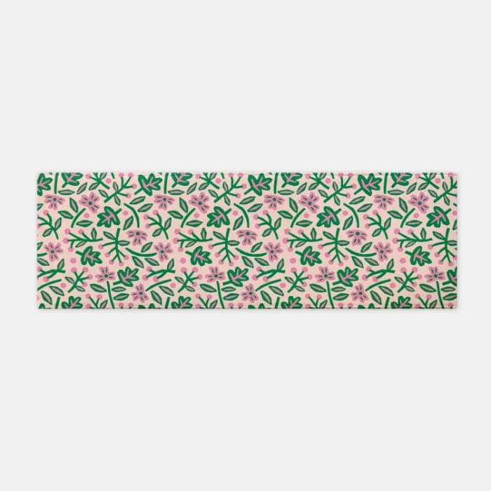 Paper flowers 주방매트 러너, 러그 이미지