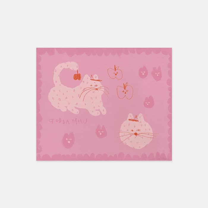 사과 먹은 고양이 테이블매트, 키친크로스 (S) 이미지