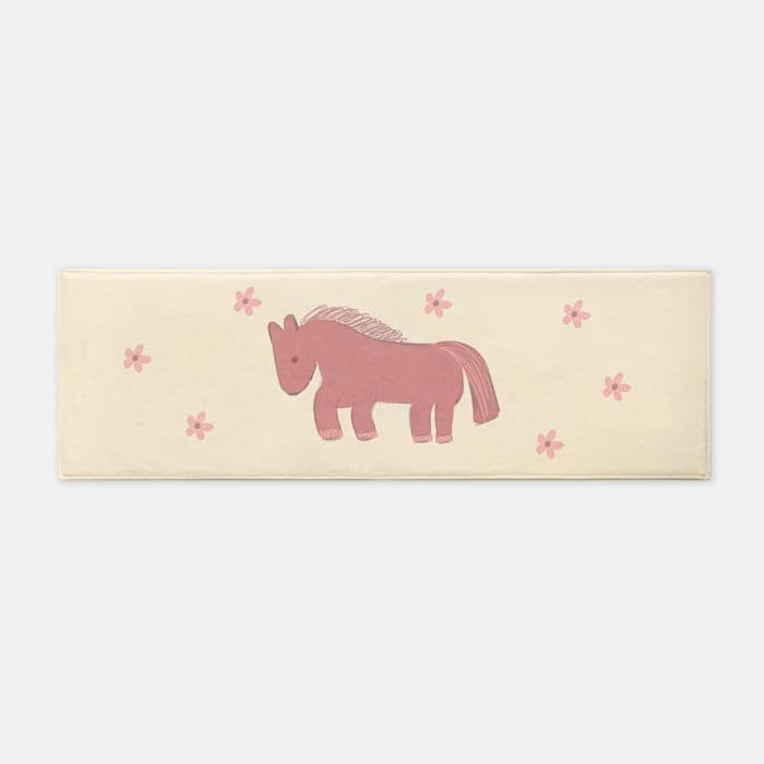 flower & horse 주방매트 러너, 러그 이미지