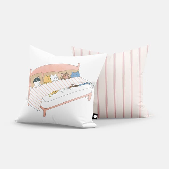 Bed 쿠션 커버 이미지
