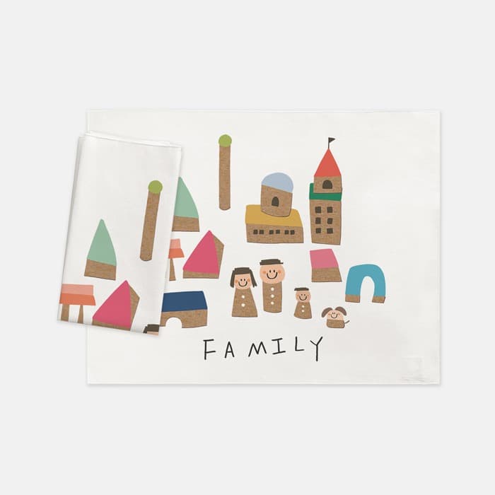 Family toy 테이블매트, 키친크로스 이미지