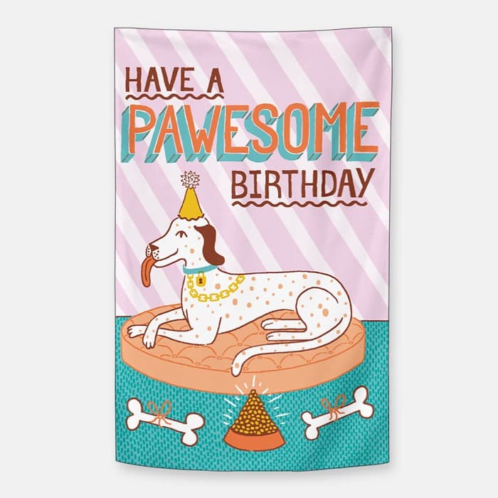 Pawesome 쉬폰 패브릭 포스터 이미지