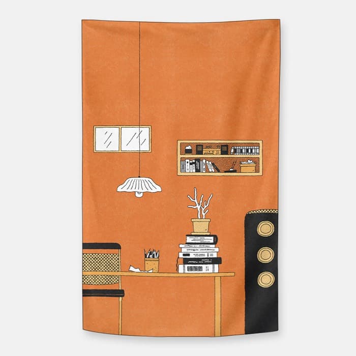 독자의 방 쉬폰 패브릭 포스터 이미지