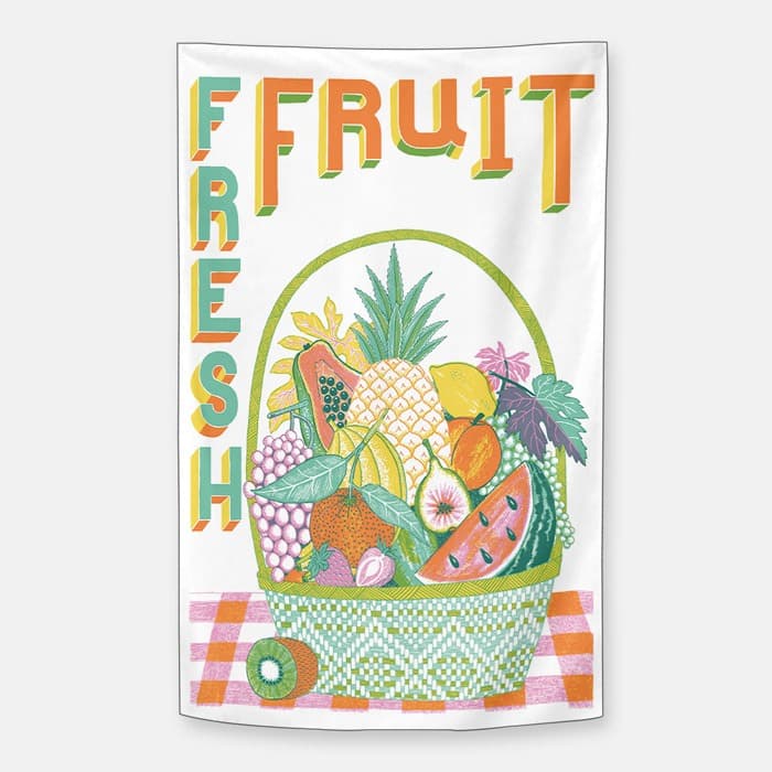 Fresh Fruit 쉬폰 패브릭 포스터 이미지