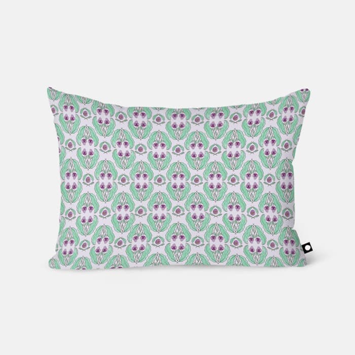 라벤더 들판 베개 커버 이미지