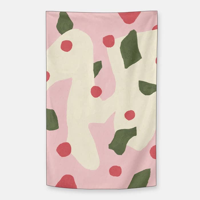 FLORAL FIELD 쉬폰 패브릭 포스터 이미지