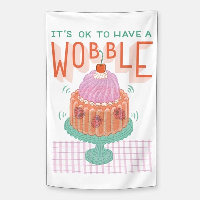 Wobble 쉬폰 패브릭 포스터 이미지