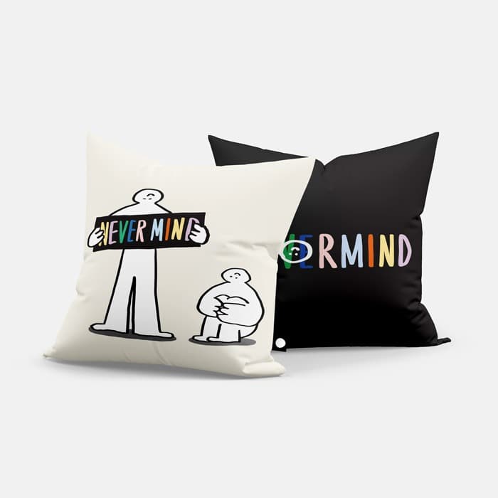 NEVERMIND 쿠션 커버 이미지