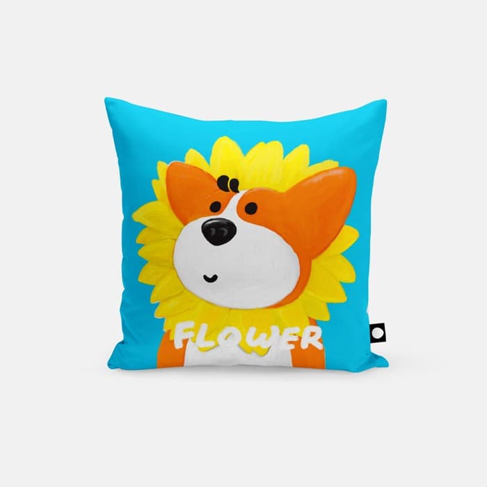 당신만 바라보는 해바라기 쿠션 커버 이미지